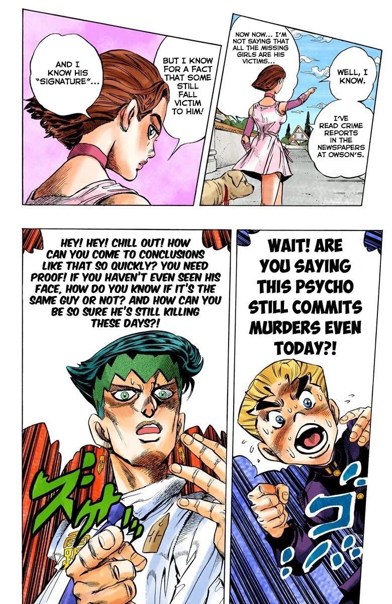 JoJo's Bizarre Adventure Part 4 - Diamond is Unbreakable (Official Colored) Chapter 67 page 15 - Chapter 67: Kishibe Rohan's Adventure - Part 3