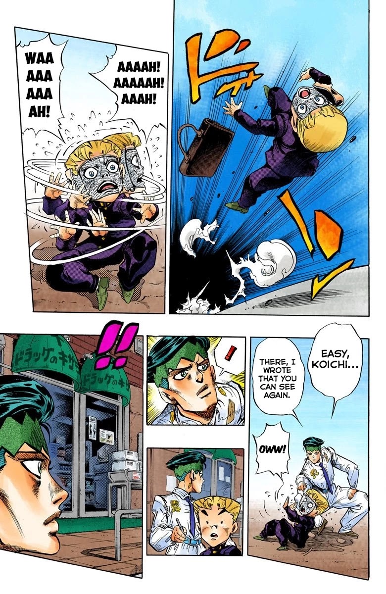 JoJo's Bizarre Adventure Part 4 - Diamond is Unbreakable (Official Colored) Chapter 68 page 15 - Chapter 68: Kishibe Rohan's Adventure - Part 4