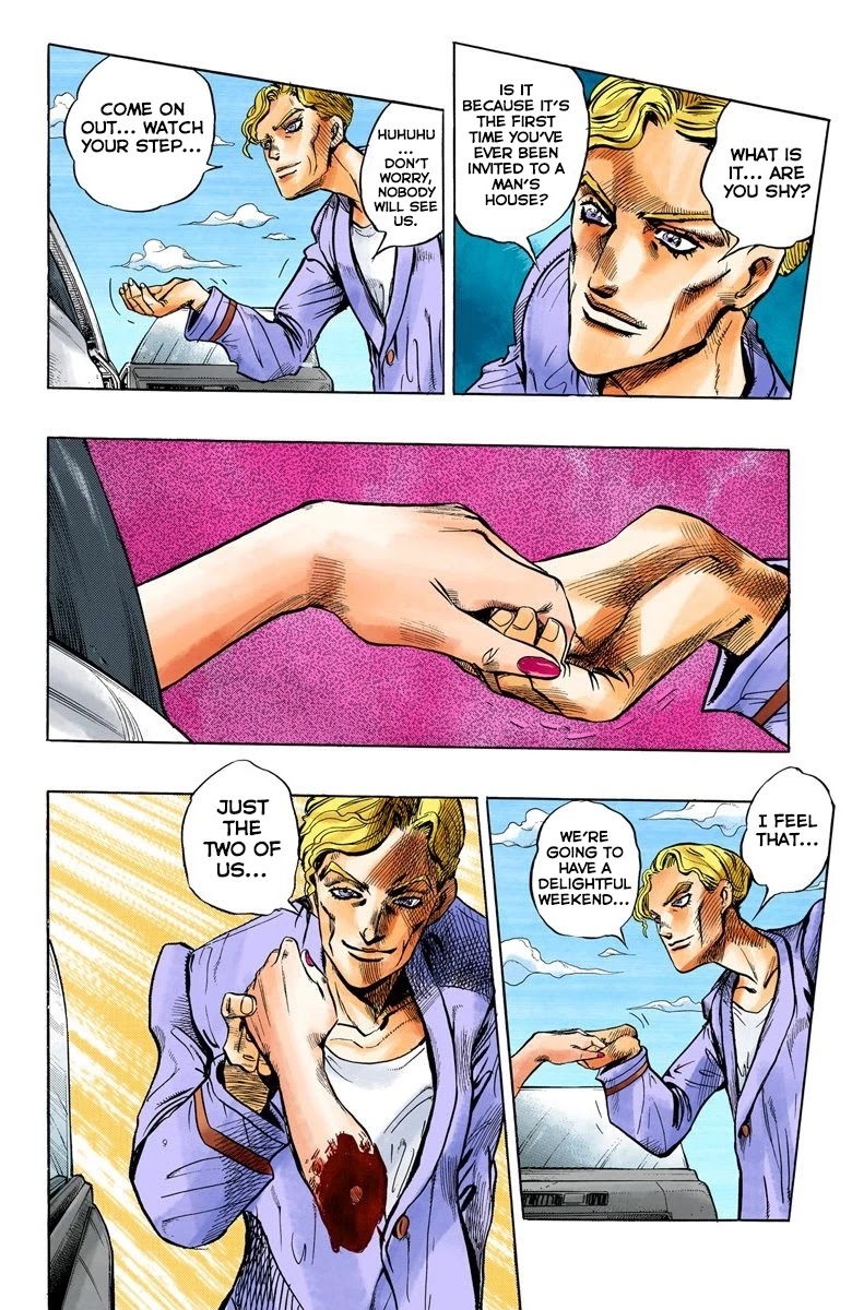 JoJo's Bizarre Adventure Part 4 - Diamond is Unbreakable (Official Colored) Chapter 69 page 11 - Chapter 69: Kishibe Rohan's Adventure - Part 5