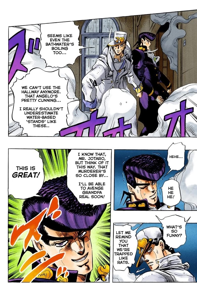 JoJo's Bizarre Adventure Part 4 - Diamond is Unbreakable (Official Colored) Chapter 7 page 1 - Chapter 7: Josuke Higashikata Meets Angelo! - Part 4