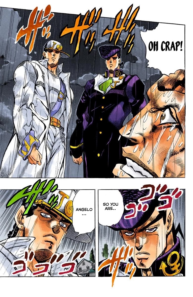 JoJo's Bizarre Adventure Part 4 - Diamond is Unbreakable (Official Colored) Chapter 7 page 14 - Chapter 7: Josuke Higashikata Meets Angelo! - Part 4