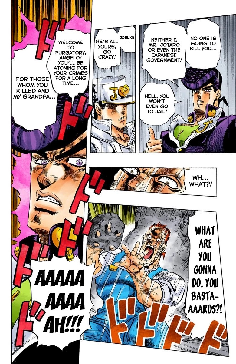 JoJo's Bizarre Adventure Part 4 - Diamond is Unbreakable (Official Colored) Chapter 7 page 19 - Chapter 7: Josuke Higashikata Meets Angelo! - Part 4