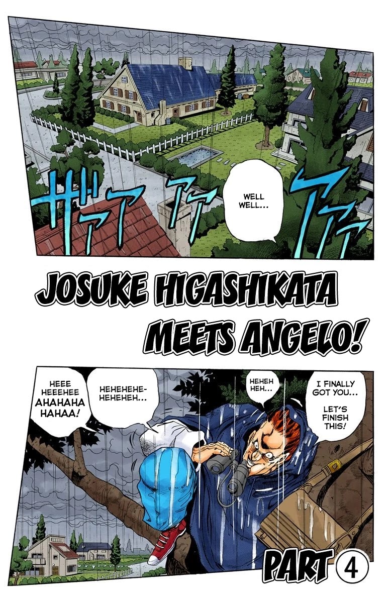 JoJo's Bizarre Adventure Part 4 - Diamond is Unbreakable (Official Colored) Chapter 7 page 2 - Chapter 7: Josuke Higashikata Meets Angelo! - Part 4