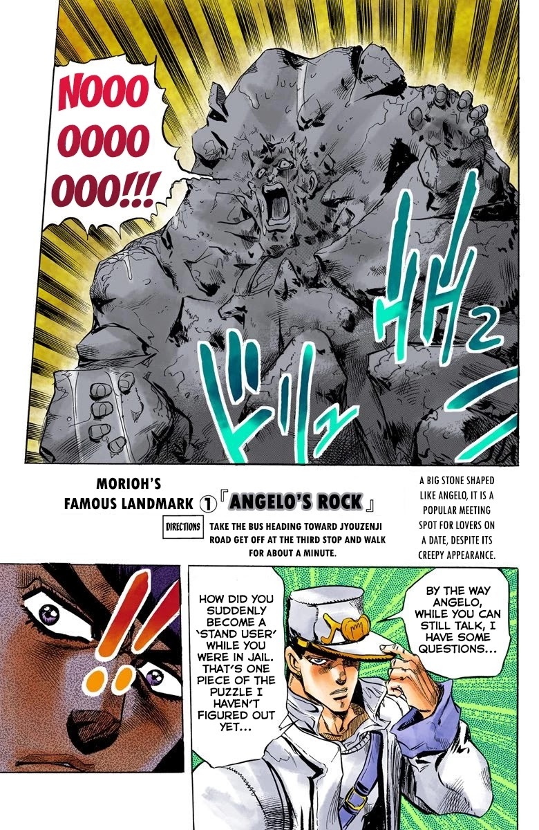 JoJo's Bizarre Adventure Part 4 - Diamond is Unbreakable (Official Colored) Chapter 7 page 22 - Chapter 7: Josuke Higashikata Meets Angelo! - Part 4