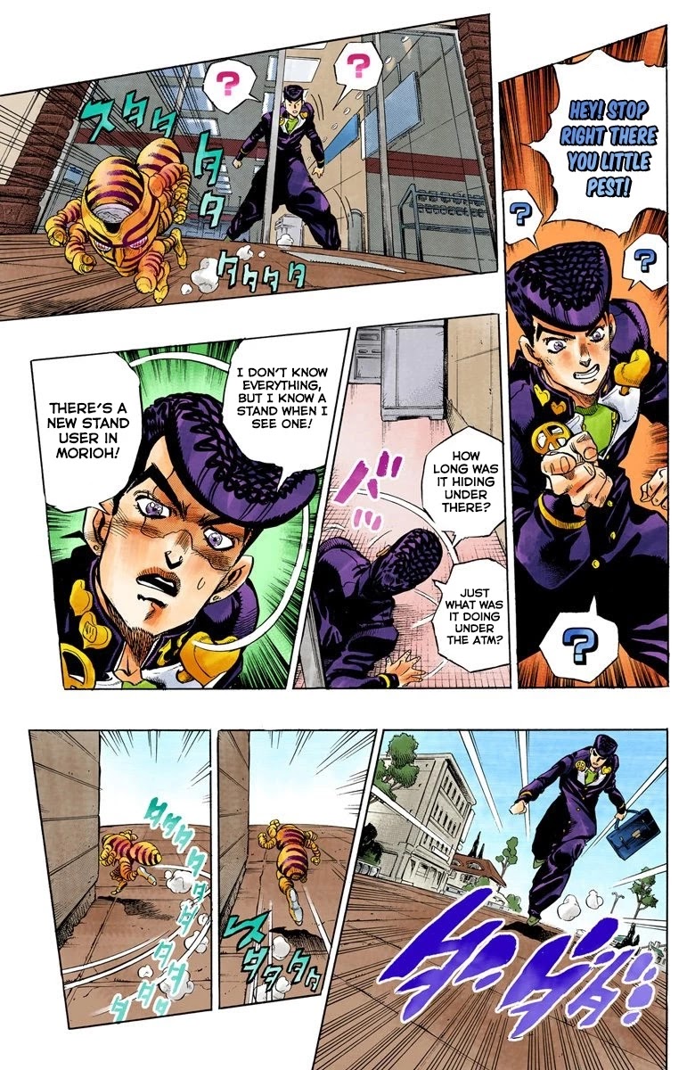 JoJo's Bizarre Adventure Part 4 - Diamond is Unbreakable (Official Colored) Chapter 70 page 10 - Chapter 70: Shigeshi's Harvest - Part 1