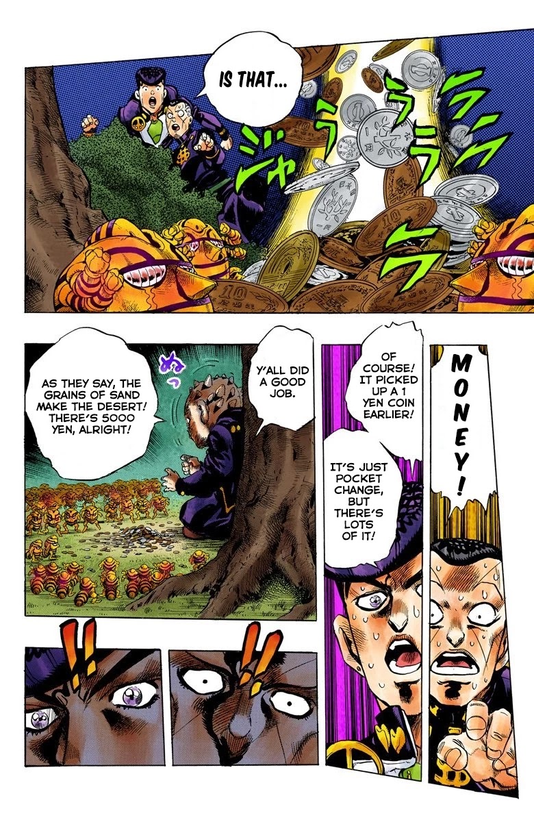 JoJo's Bizarre Adventure Part 4 - Diamond is Unbreakable (Official Colored) Chapter 70 page 17 - Chapter 70: Shigeshi's Harvest - Part 1