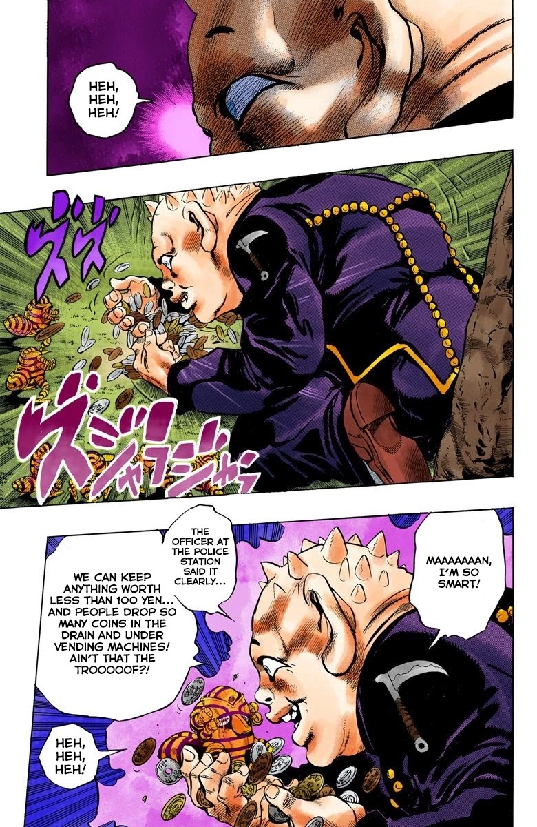 JoJo's Bizarre Adventure Part 4 - Diamond is Unbreakable (Official Colored) Chapter 70 page 18 - Chapter 70: Shigeshi's Harvest - Part 1
