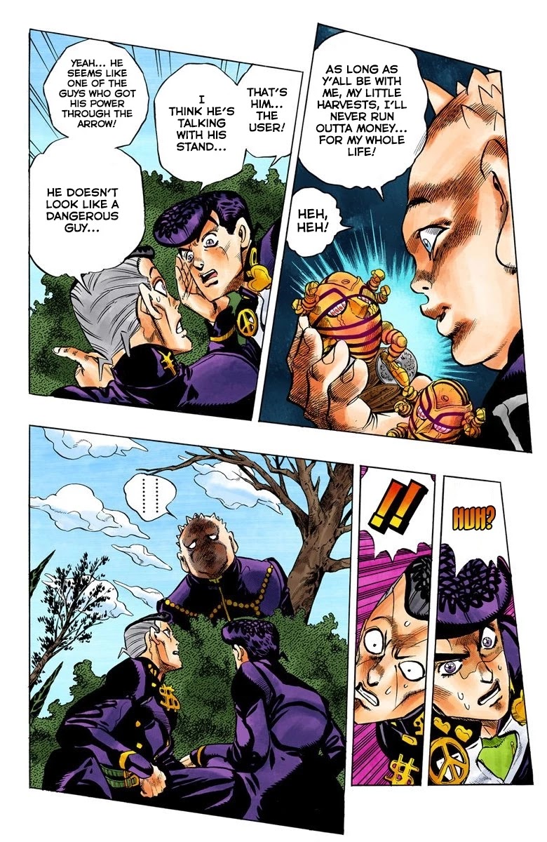JoJo's Bizarre Adventure Part 4 - Diamond is Unbreakable (Official Colored) Chapter 70 page 19 - Chapter 70: Shigeshi's Harvest - Part 1