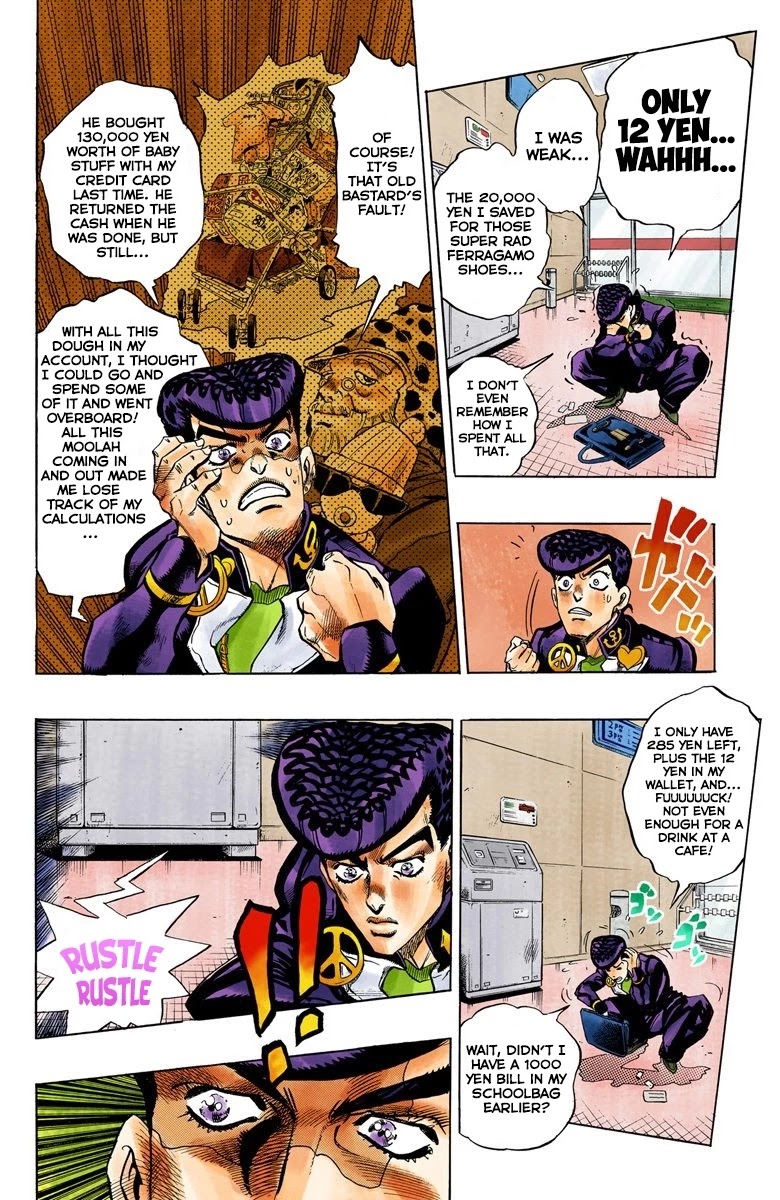 JoJo's Bizarre Adventure Part 4 - Diamond is Unbreakable (Official Colored) Chapter 70 page 5 - Chapter 70: Shigeshi's Harvest - Part 1