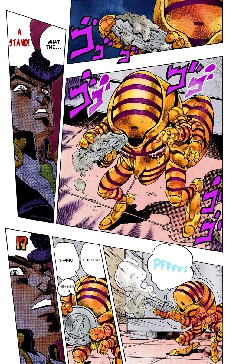 JoJo's Bizarre Adventure Part 4 - Diamond is Unbreakable (Official Colored) Chapter 70 page 8 - Chapter 70: Shigeshi's Harvest - Part 1