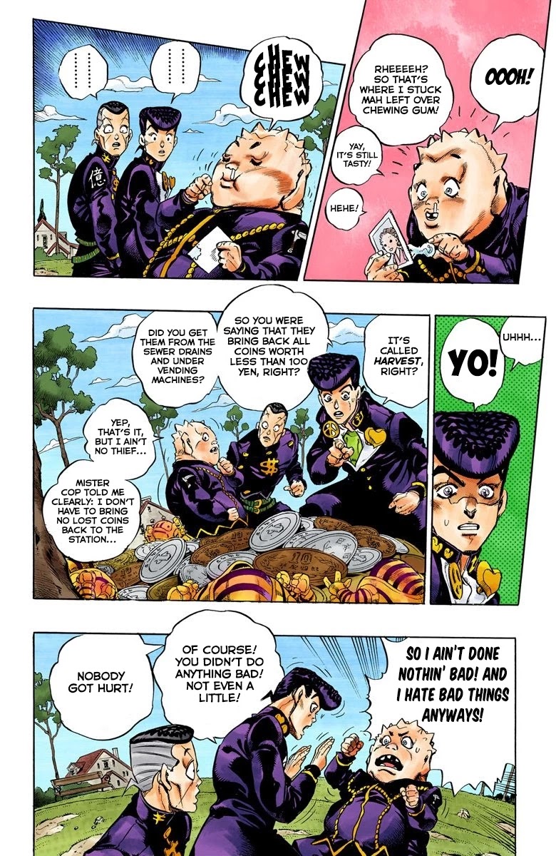 JoJo's Bizarre Adventure Part 4 - Diamond is Unbreakable (Official Colored) Chapter 71 page 5 - Chapter 71: Shigeshi's Harvest - Part 2