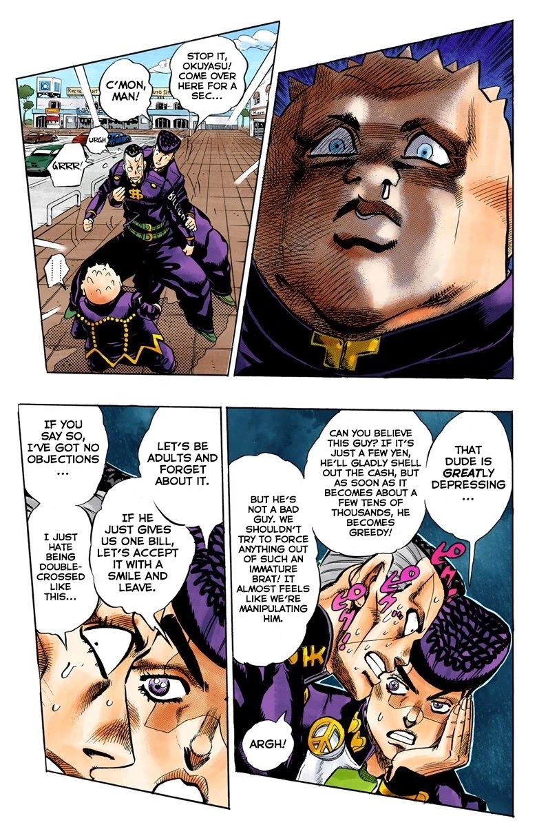 JoJo's Bizarre Adventure Part 4 - Diamond is Unbreakable (Official Colored) Chapter 72 page 10 - Chapter 72: Shigeshi's Harvest - Part 3
