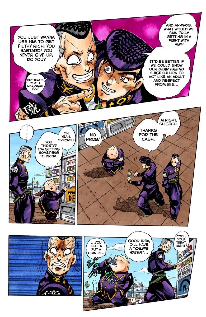 JoJo's Bizarre Adventure Part 4 - Diamond is Unbreakable (Official Colored) Chapter 72 page 11 - Chapter 72: Shigeshi's Harvest - Part 3
