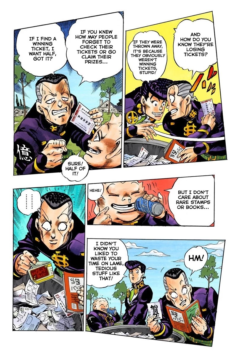 JoJo's Bizarre Adventure Part 4 - Diamond is Unbreakable (Official Colored) Chapter 72 page 13 - Chapter 72: Shigeshi's Harvest - Part 3