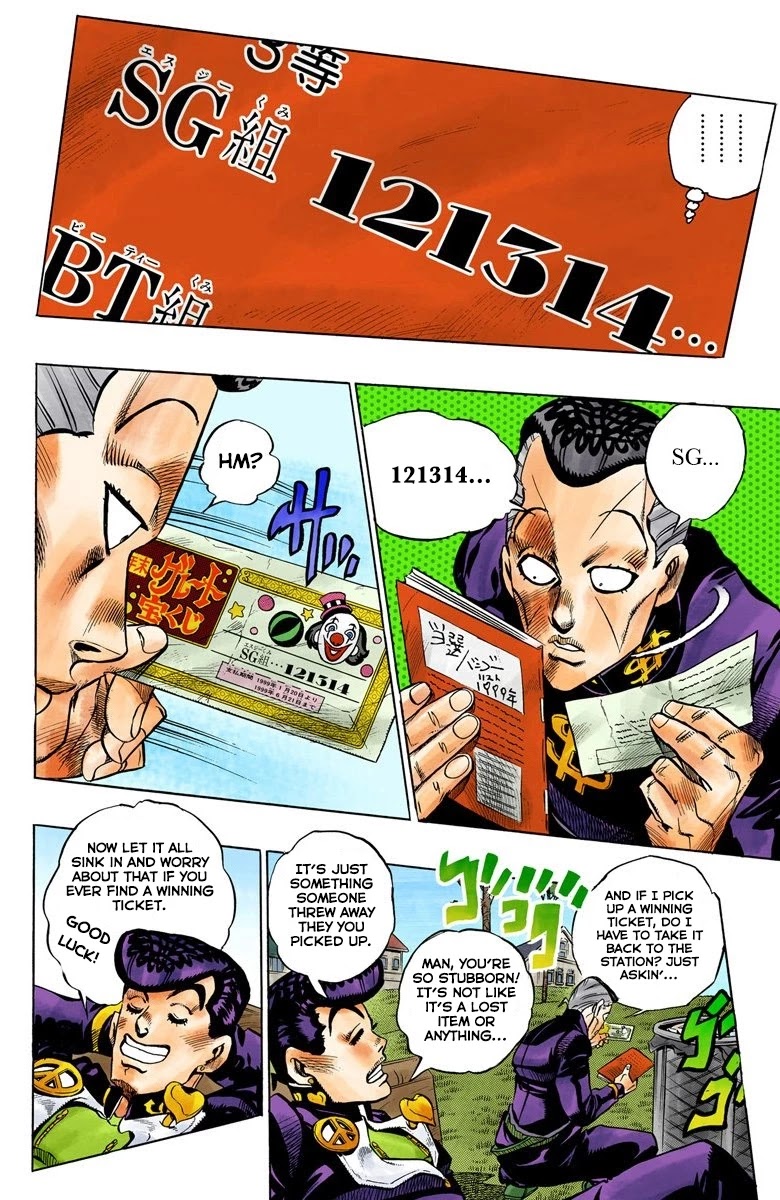 JoJo's Bizarre Adventure Part 4 - Diamond is Unbreakable (Official Colored) Chapter 72 page 15 - Chapter 72: Shigeshi's Harvest - Part 3
