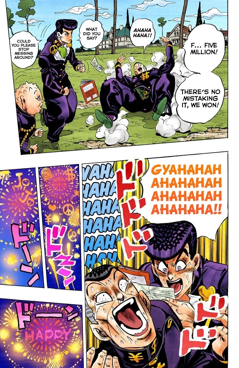 JoJo's Bizarre Adventure Part 4 - Diamond is Unbreakable (Official Colored) Chapter 72 page 18 - Chapter 72: Shigeshi's Harvest - Part 3