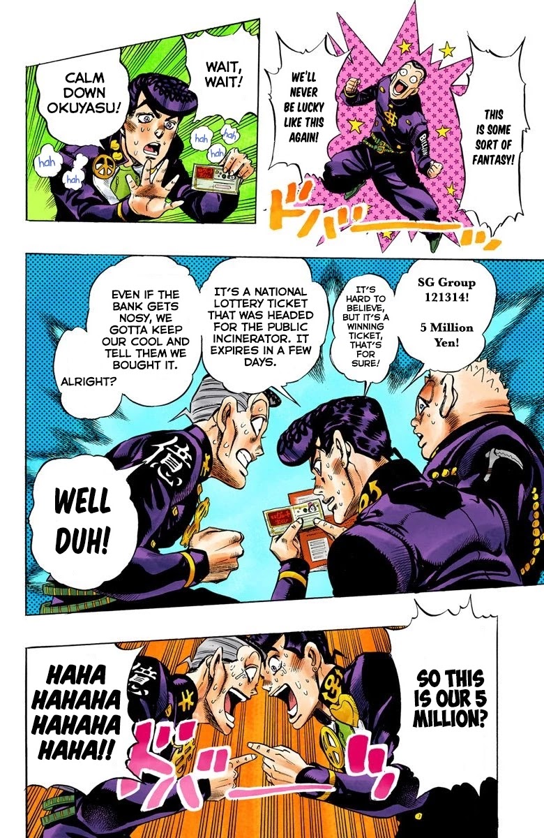 JoJo's Bizarre Adventure Part 4 - Diamond is Unbreakable (Official Colored) Chapter 72 page 19 - Chapter 72: Shigeshi's Harvest - Part 3