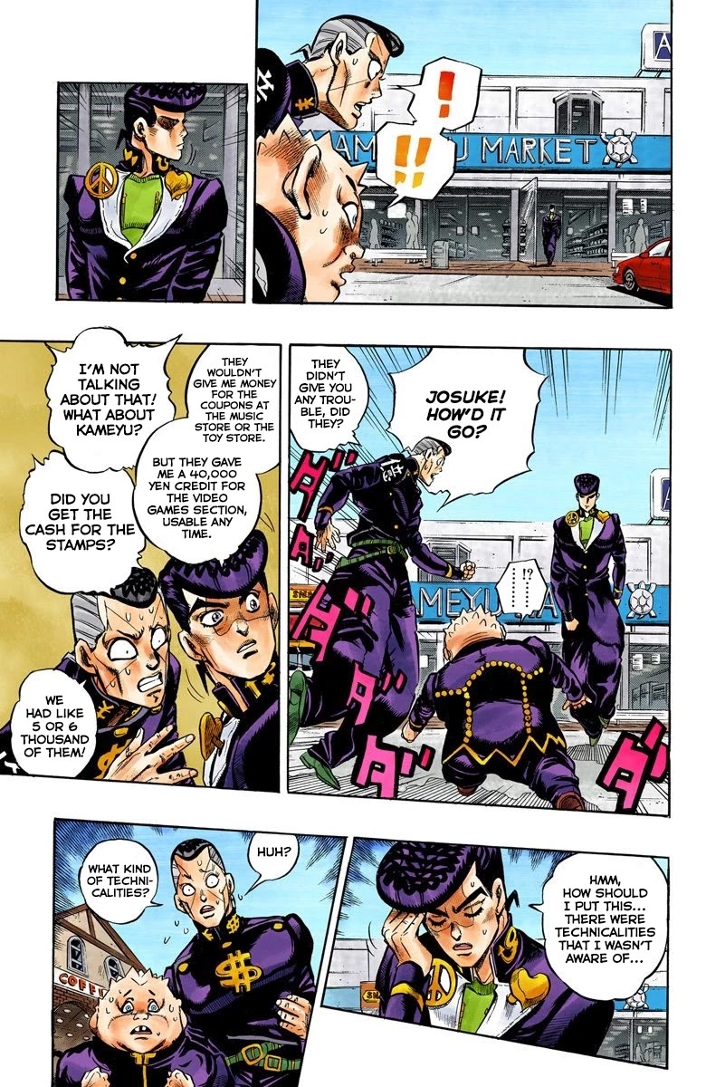 JoJo's Bizarre Adventure Part 4 - Diamond is Unbreakable (Official Colored) Chapter 72 page 4 - Chapter 72: Shigeshi's Harvest - Part 3