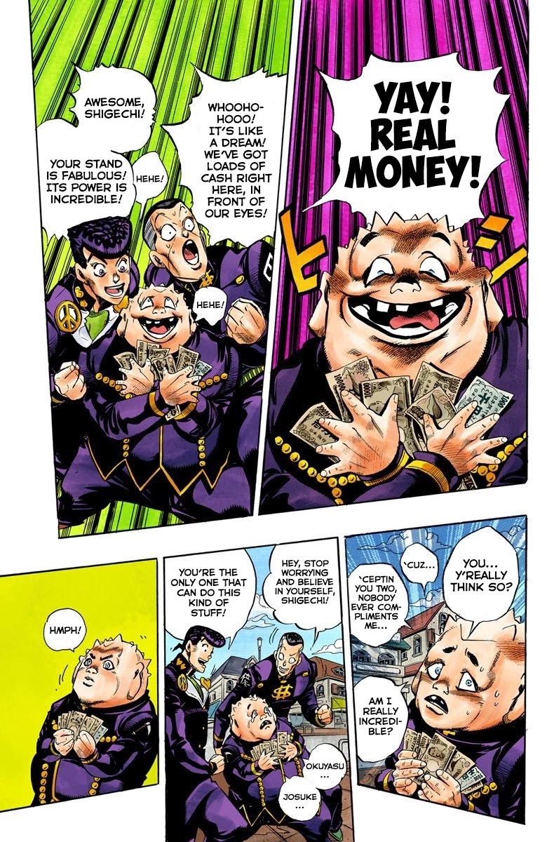 JoJo's Bizarre Adventure Part 4 - Diamond is Unbreakable (Official Colored) Chapter 72 page 6 - Chapter 72: Shigeshi's Harvest - Part 3