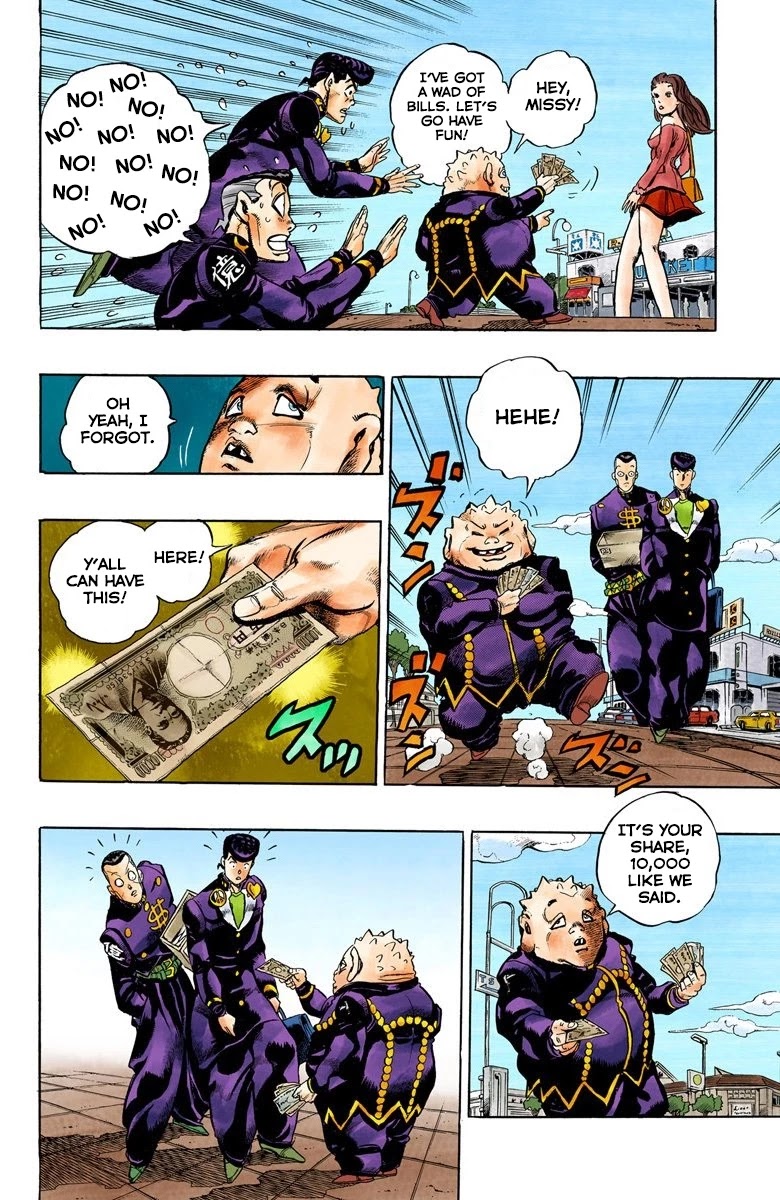 JoJo's Bizarre Adventure Part 4 - Diamond is Unbreakable (Official Colored) Chapter 72 page 7 - Chapter 72: Shigeshi's Harvest - Part 3