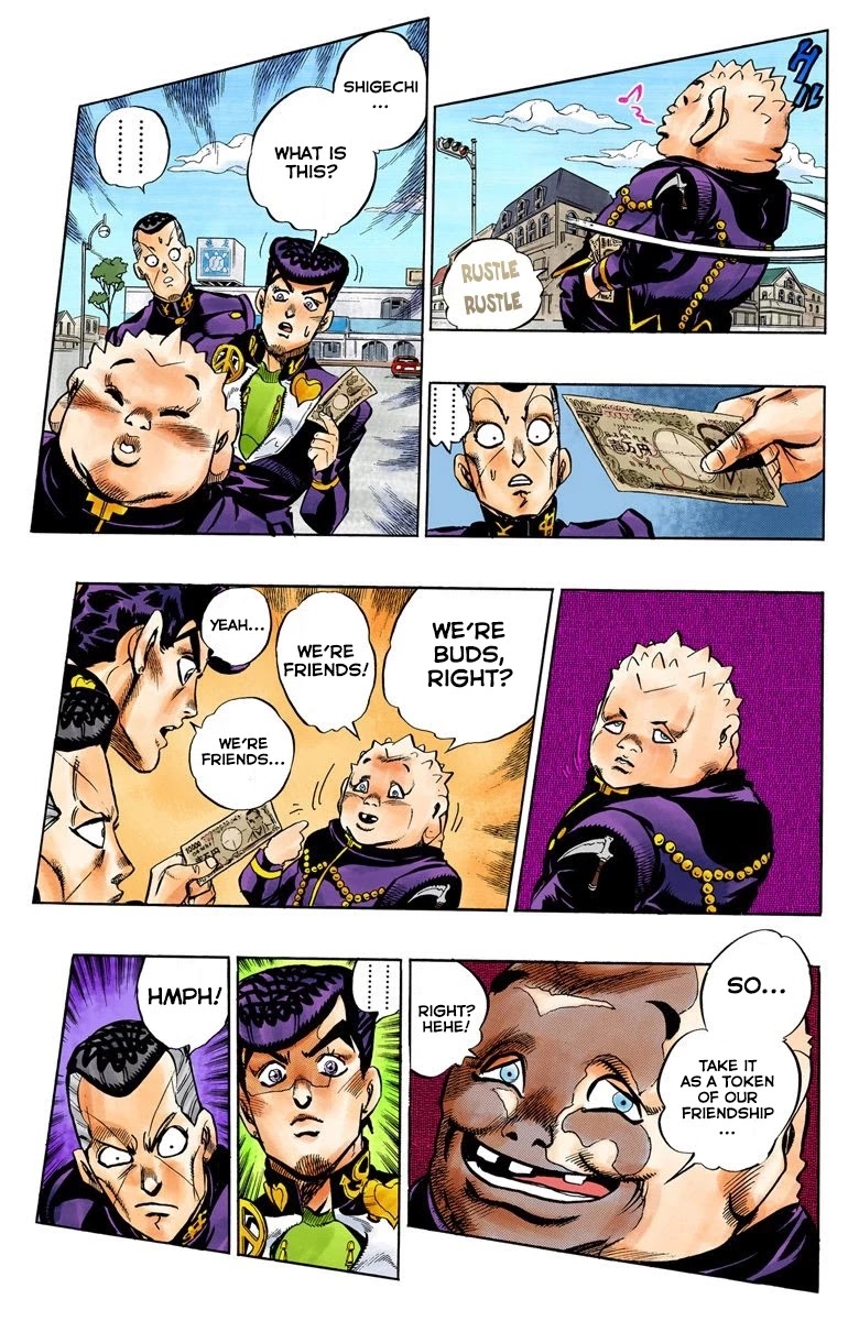 JoJo's Bizarre Adventure Part 4 - Diamond is Unbreakable (Official Colored) Chapter 72 page 8 - Chapter 72: Shigeshi's Harvest - Part 3