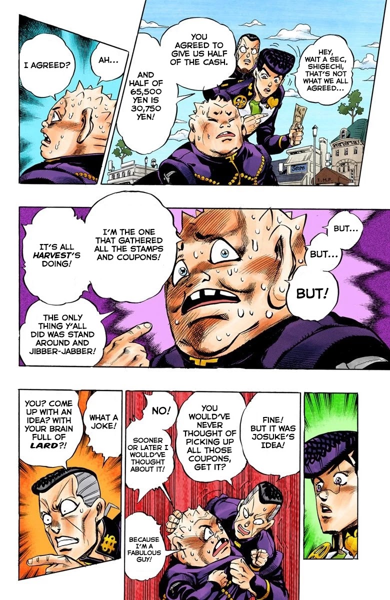 JoJo's Bizarre Adventure Part 4 - Diamond is Unbreakable (Official Colored) Chapter 72 page 9 - Chapter 72: Shigeshi's Harvest - Part 3