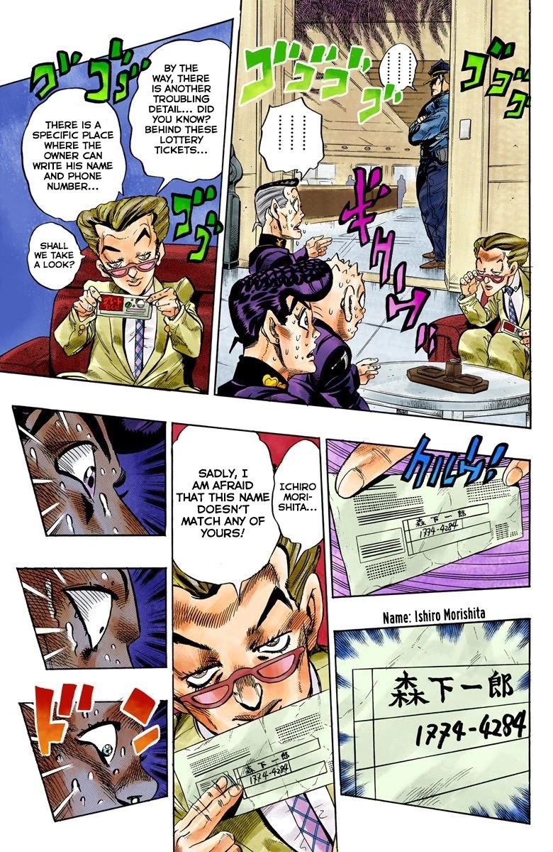 JoJo's Bizarre Adventure Part 4 - Diamond is Unbreakable (Official Colored) Chapter 73 page 10 - Chapter 73: Shigeshi's Harvest - Part 4