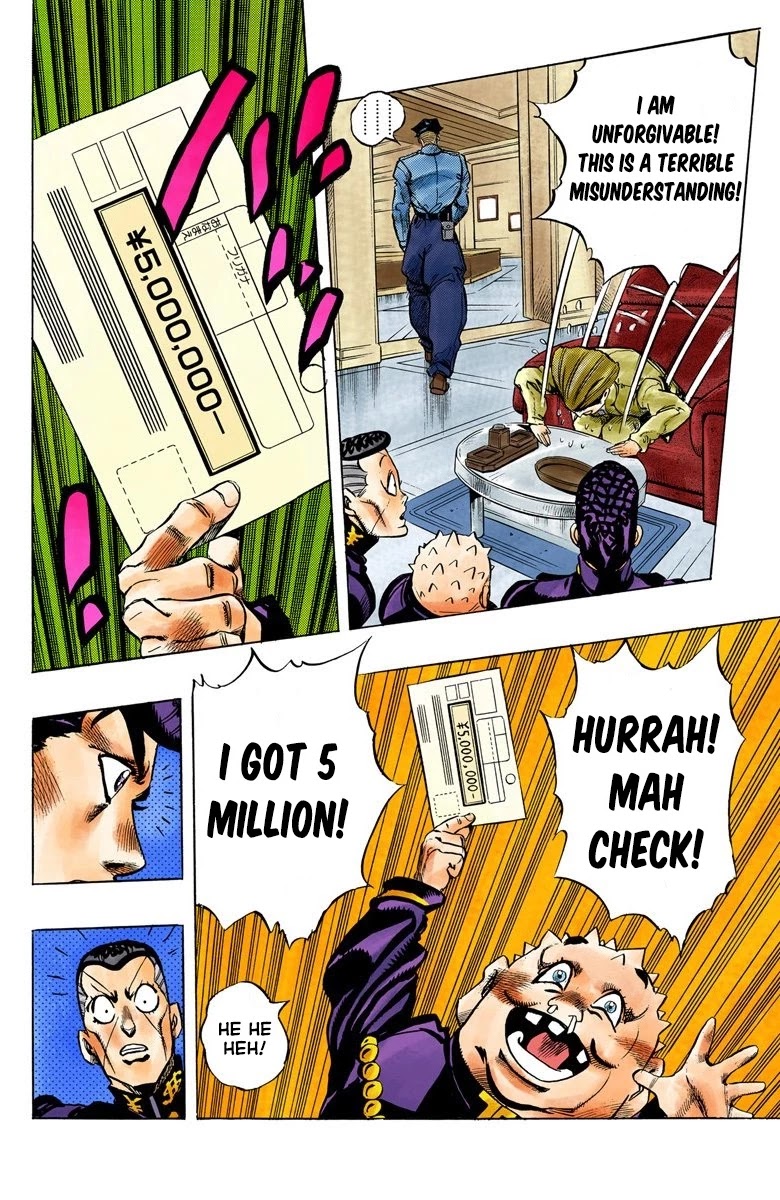 JoJo's Bizarre Adventure Part 4 - Diamond is Unbreakable (Official Colored) Chapter 73 page 19 - Chapter 73: Shigeshi's Harvest - Part 4