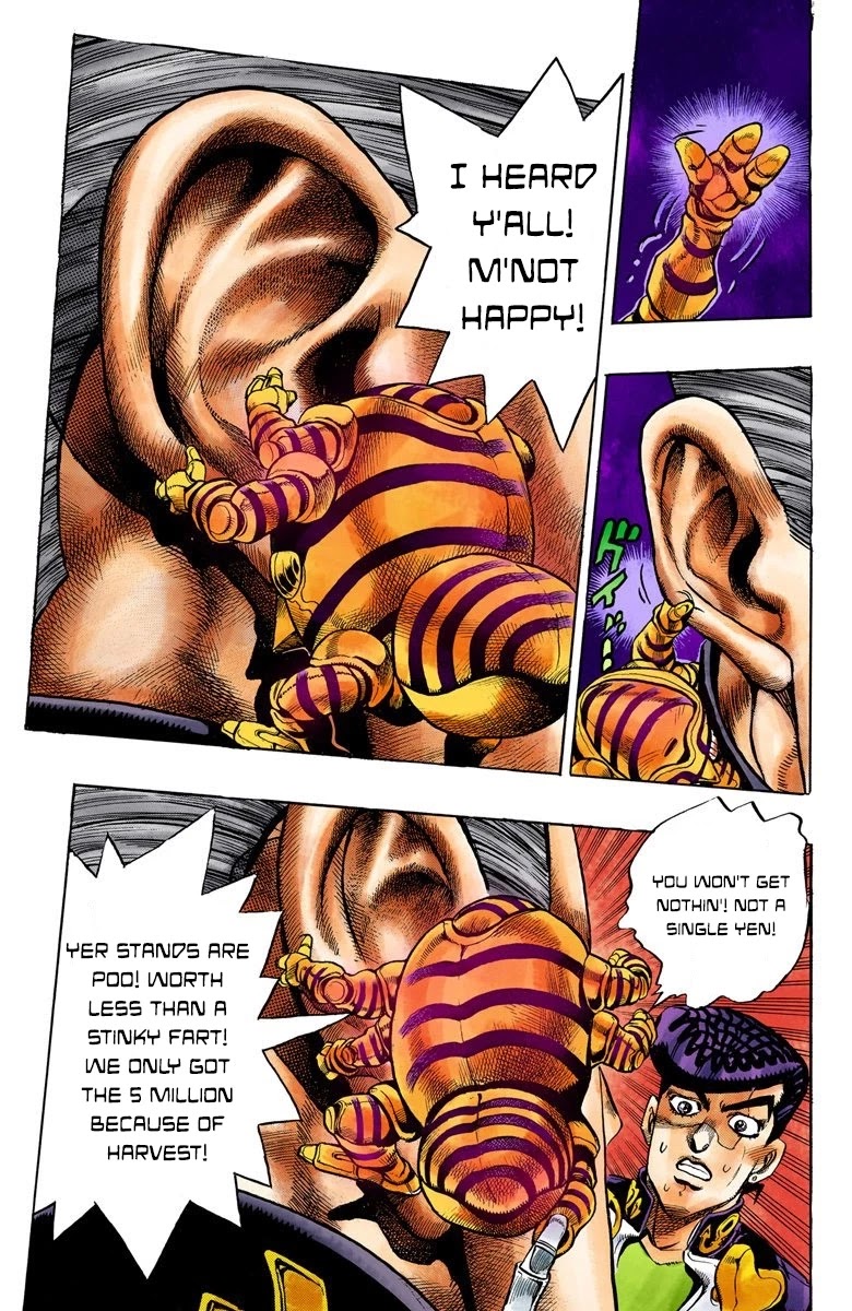 JoJo's Bizarre Adventure Part 4 - Diamond is Unbreakable (Official Colored) Chapter 74 page 10 - Chapter 74: Shigeshi's Harvest - Part 5