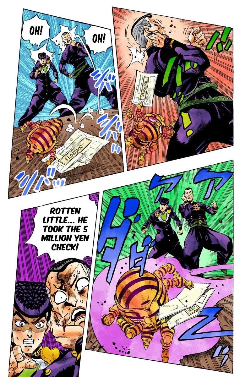 JoJo's Bizarre Adventure Part 4 - Diamond is Unbreakable (Official Colored) Chapter 74 page 12 - Chapter 74: Shigeshi's Harvest - Part 5