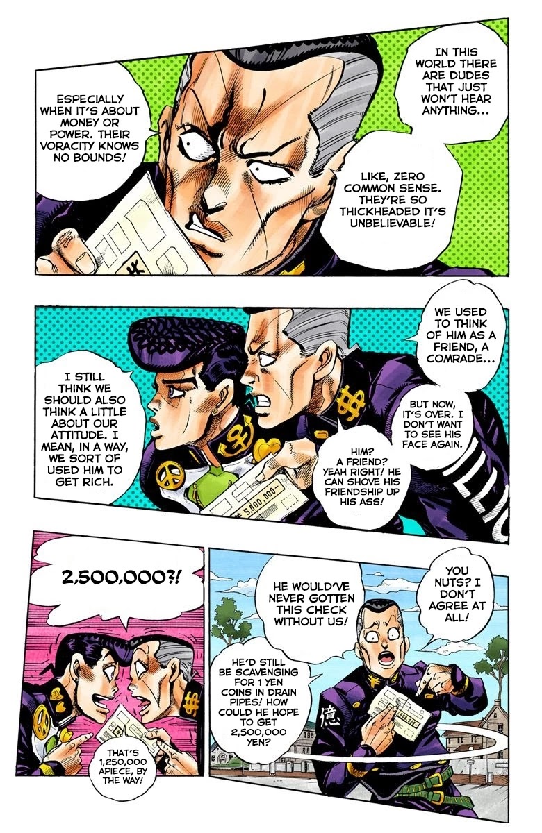 JoJo's Bizarre Adventure Part 4 - Diamond is Unbreakable (Official Colored) Chapter 74 page 8 - Chapter 74: Shigeshi's Harvest - Part 5