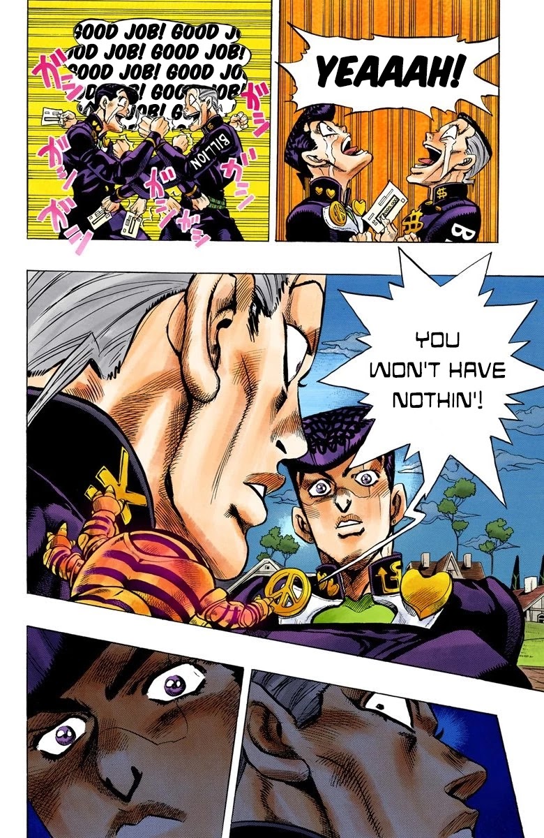 JoJo's Bizarre Adventure Part 4 - Diamond is Unbreakable (Official Colored) Chapter 74 page 9 - Chapter 74: Shigeshi's Harvest - Part 5