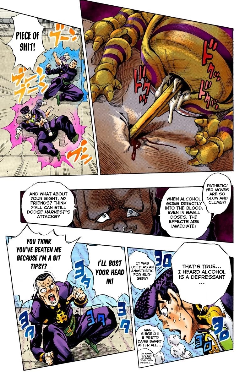 JoJo's Bizarre Adventure Part 4 - Diamond is Unbreakable (Official Colored) Chapter 75 page 16 - Chapter 75: Shigeshi's Harvest - Part 6