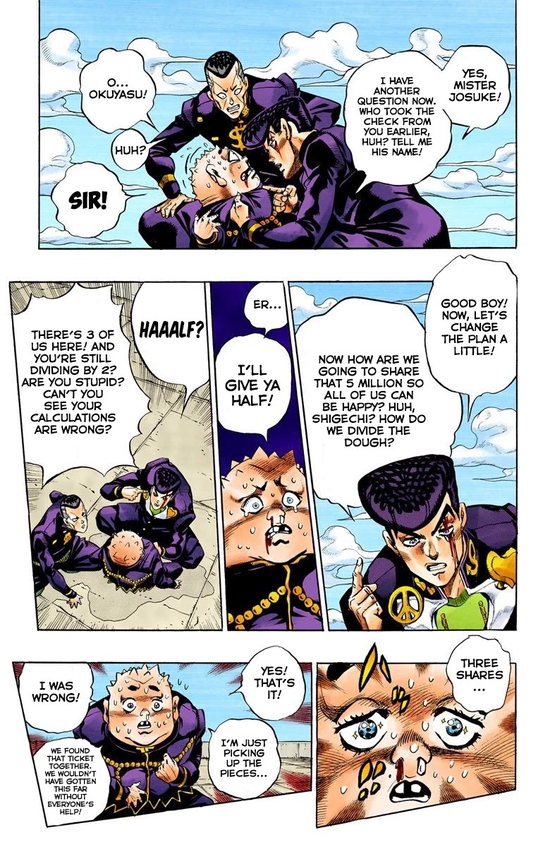 JoJo's Bizarre Adventure Part 4 - Diamond is Unbreakable (Official Colored) Chapter 76 page 18 - Chapter 76: Shigeshi's Harvest - Part 7