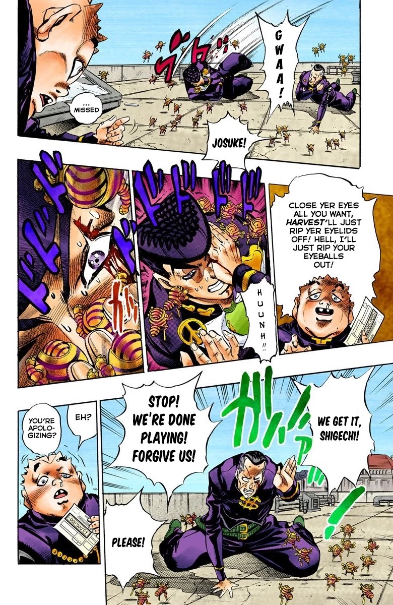 JoJo's Bizarre Adventure Part 4 - Diamond is Unbreakable (Official Colored) Chapter 76 page 5 - Chapter 76: Shigeshi's Harvest - Part 7