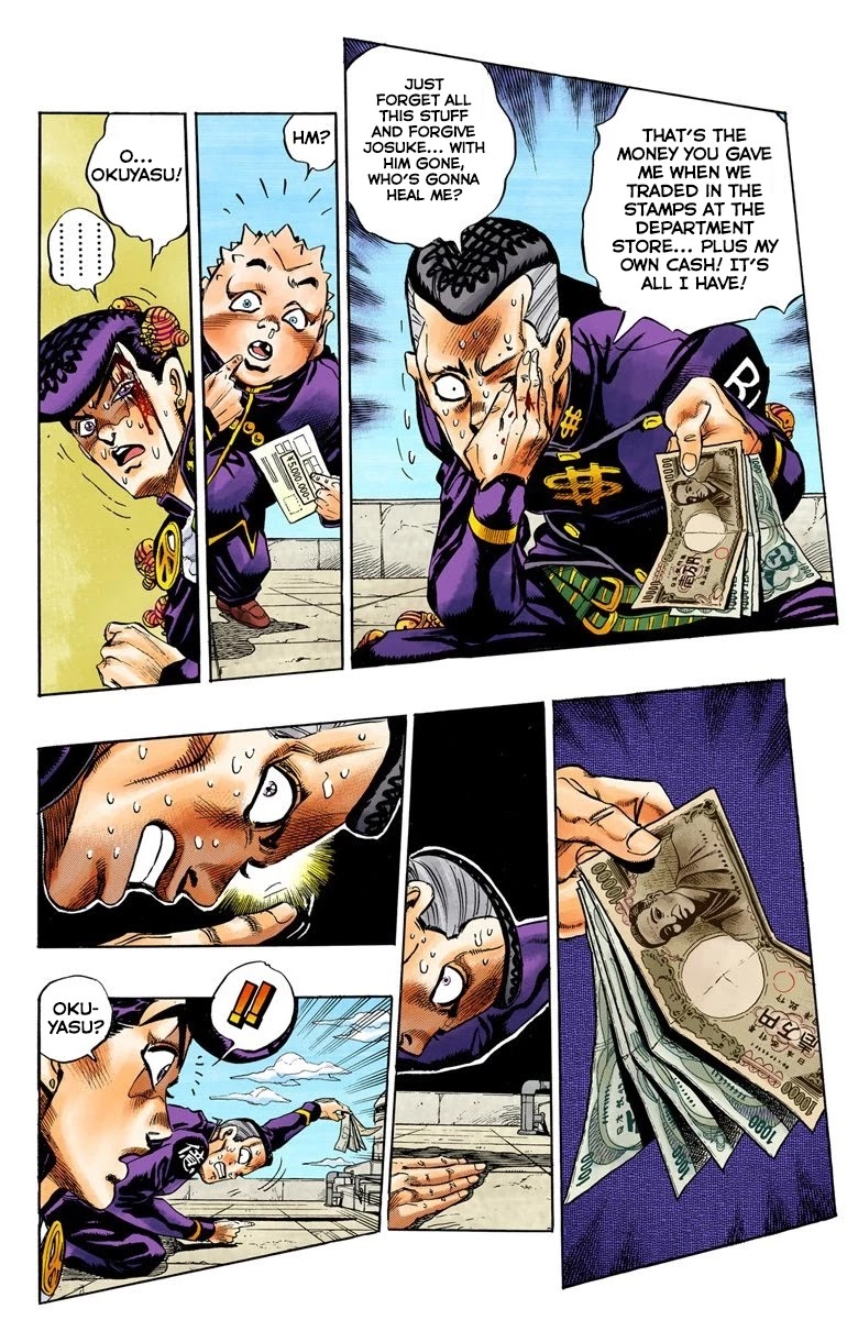 JoJo's Bizarre Adventure Part 4 - Diamond is Unbreakable (Official Colored) Chapter 76 page 7 - Chapter 76: Shigeshi's Harvest - Part 7