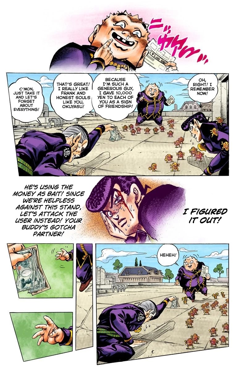 JoJo's Bizarre Adventure Part 4 - Diamond is Unbreakable (Official Colored) Chapter 76 page 8 - Chapter 76: Shigeshi's Harvest - Part 7
