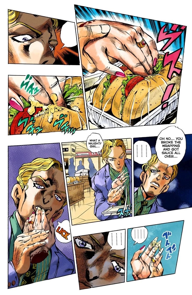 JoJo's Bizarre Adventure Part 4 - Diamond is Unbreakable (Official Colored) Chapter 77 page 10 - Chapter 77: Yoshikage Kira Just Wants a Quiet Life - Part 1