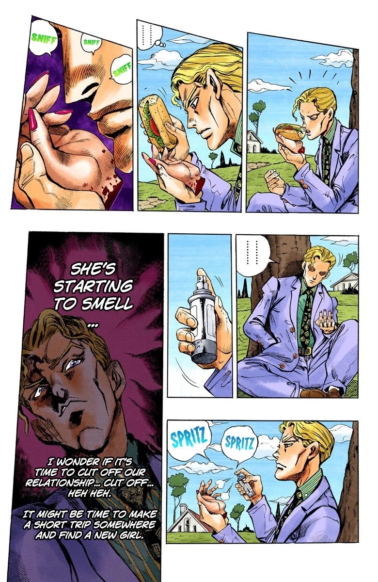 JoJo's Bizarre Adventure Part 4 - Diamond is Unbreakable (Official Colored) Chapter 77 page 13 - Chapter 77: Yoshikage Kira Just Wants a Quiet Life - Part 1