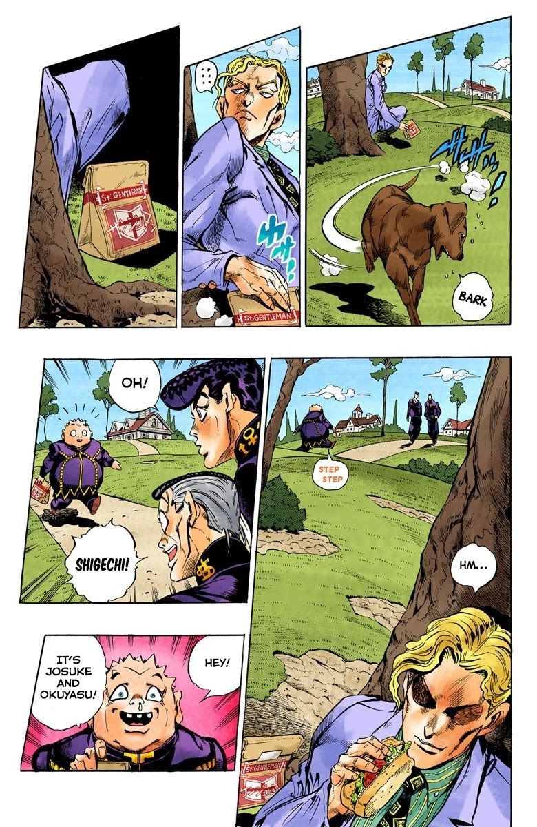 JoJo's Bizarre Adventure Part 4 - Diamond is Unbreakable (Official Colored) Chapter 77 page 15 - Chapter 77: Yoshikage Kira Just Wants a Quiet Life - Part 1