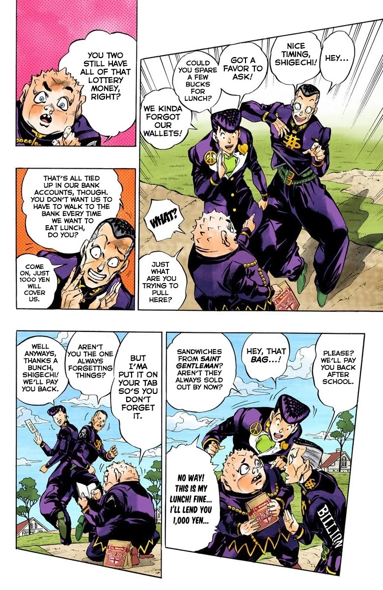 JoJo's Bizarre Adventure Part 4 - Diamond is Unbreakable (Official Colored) Chapter 77 page 16 - Chapter 77: Yoshikage Kira Just Wants a Quiet Life - Part 1