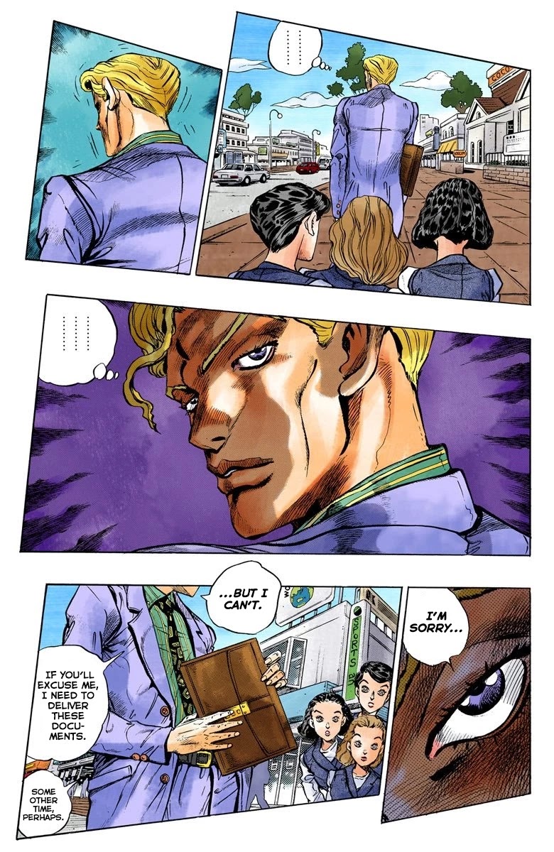 JoJo's Bizarre Adventure Part 4 - Diamond is Unbreakable (Official Colored) Chapter 77 page 5 - Chapter 77: Yoshikage Kira Just Wants a Quiet Life - Part 1