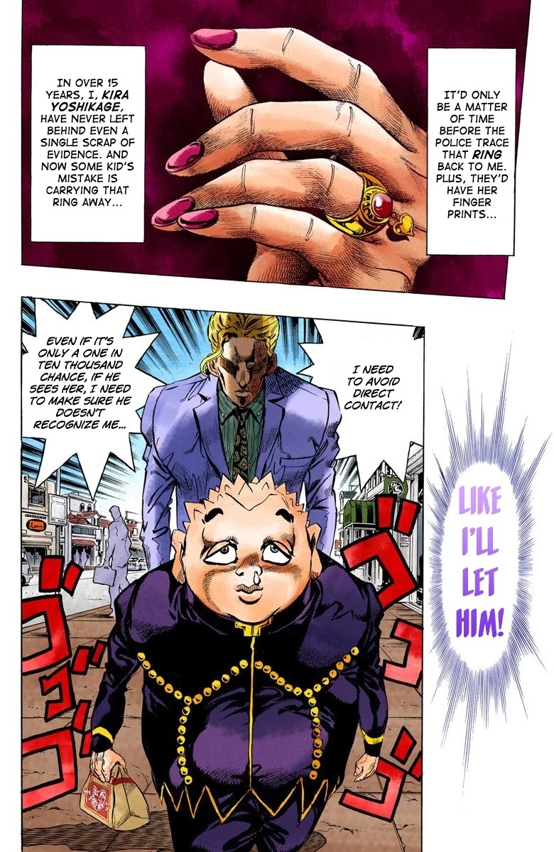 JoJo's Bizarre Adventure Part 4 - Diamond is Unbreakable (Official Colored) Chapter 78 page 3 - Chapter 78: Yoshikage Kira Just Wants a Quiet Life - Part 2
