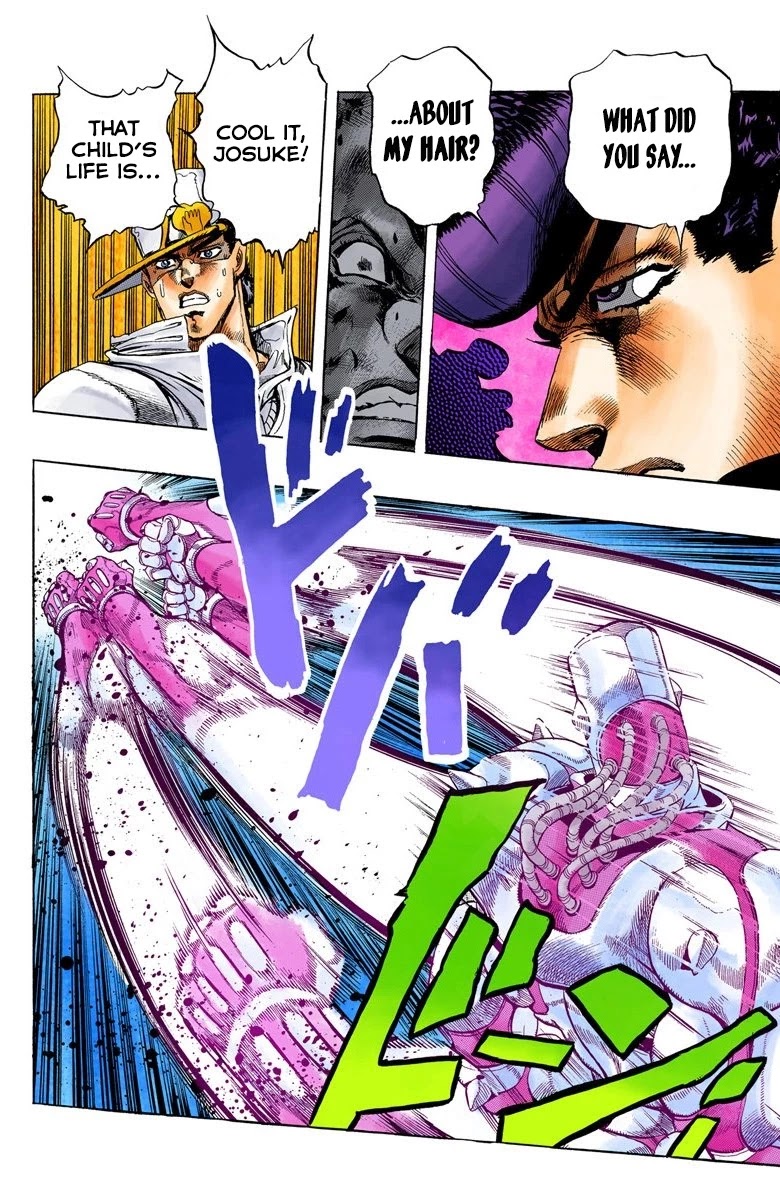JoJo's Bizarre Adventure Part 4 - Diamond is Unbreakable (Official Colored) Chapter 8 page 17 - Chapter 8: Josuke Higashikata Meets Angelo! - Part 5