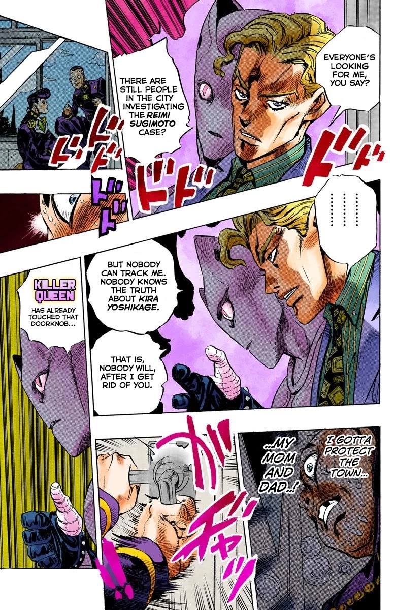 JoJo's Bizarre Adventure Part 4 - Diamond is Unbreakable (Official Colored) Chapter 81 page 16 - Chapter 81: Yoshikage Kira Just Wants a Quiet Life - Part 5