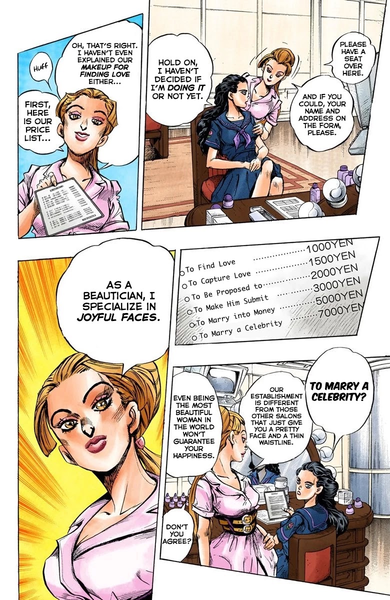 JoJo's Bizarre Adventure Part 4 - Diamond is Unbreakable (Official Colored) Chapter 83 page 13 - Chapter 83: Yamagishi Yukako Wants to be Like Cinderella - Part 1