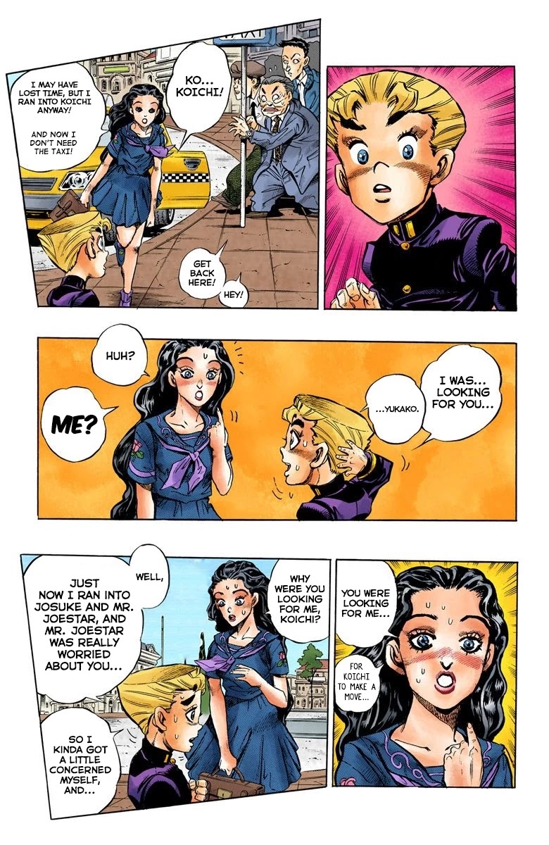 JoJo's Bizarre Adventure Part 4 - Diamond is Unbreakable (Official Colored) Chapter 84 page 7 - Chapter 84: Yamagishi Yukako Wants to be Like Cinderella - Part 2