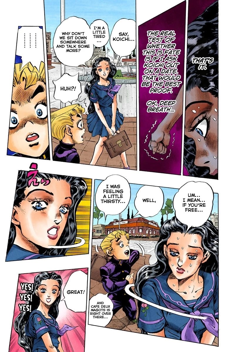 JoJo's Bizarre Adventure Part 4 - Diamond is Unbreakable (Official Colored) Chapter 84 page 9 - Chapter 84: Yamagishi Yukako Wants to be Like Cinderella - Part 2
