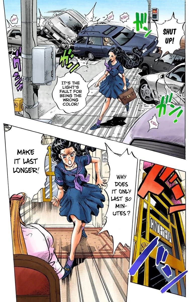 JoJo's Bizarre Adventure Part 4 - Diamond is Unbreakable (Official Colored) Chapter 85 page 4 - Chapter 85: Yamagishi Yukako Wants to be Like Cinderella - Part 3