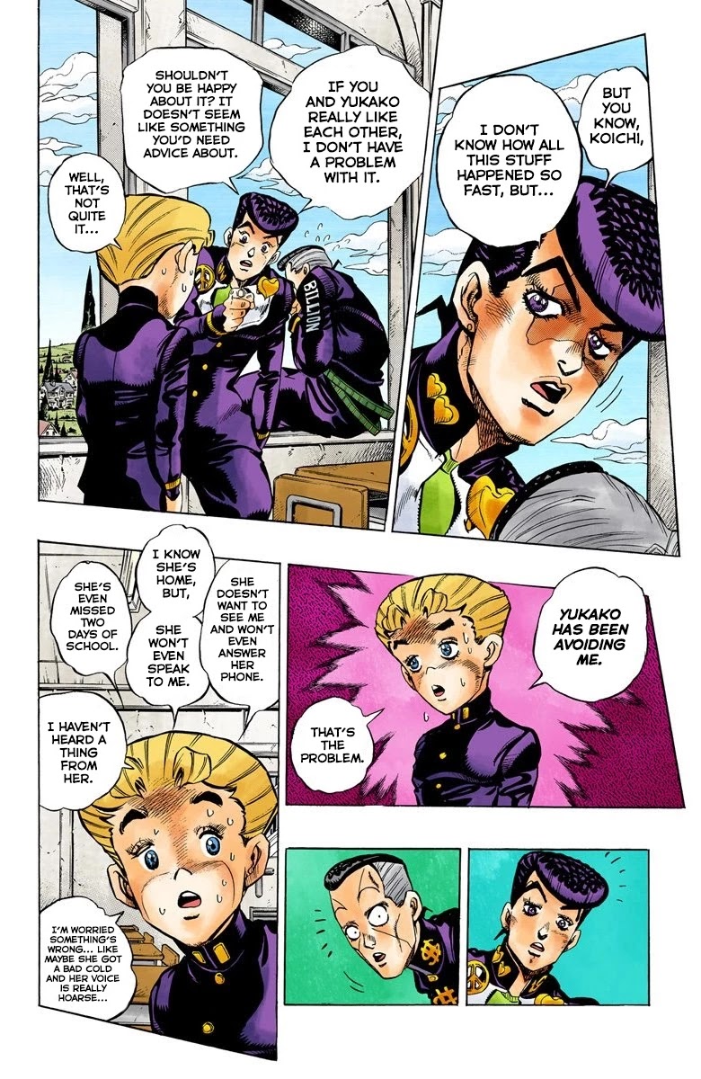 JoJo's Bizarre Adventure Part 4 - Diamond is Unbreakable (Official Colored) Chapter 87 page 5 - Chapter 87: Yamagishi Yukako Wants to be Like Cinderella - Part 5